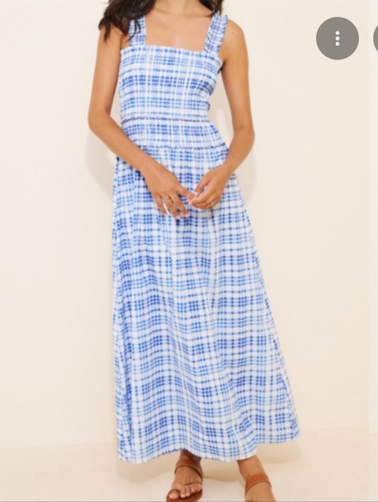 Hill House Home Dresses & Skirts - Hill House Azalea Dress in Blue Watercolor Gingham